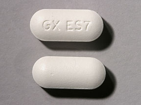 Pill GX ES7 White Capsule-shape is Ceftin