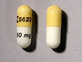 Pill Logo 5623 150 mg White & Yellow Capsule/Oblong is Nizatidine