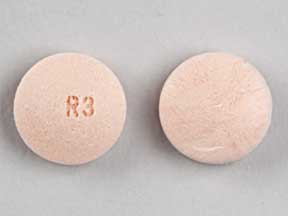 Pill R3 Peach Round is Risperdal M-Tab