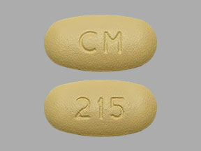 Pill CM 215 Yellow Capsule-shape is Invokamet