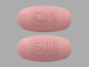 Pill CM 611 is Invokamet 150 mg / 1000 mg