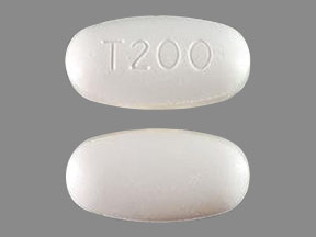 Pill T200 White Oval is Intelence