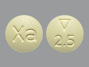 Xarelto 2.5 mg Logo 2.5 Xa