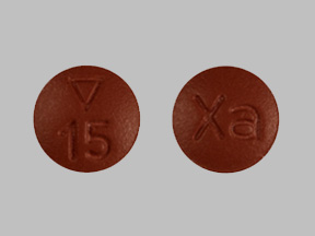 Xarelto 15 mg Logo 15 Xa