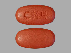 Pill CM4 is Invokamet XR canagliflozin 150 mg / metformin hydrochloride extended-release 1000 mg