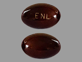 Pill ENL Brown Capsule/Oblong is Enbrace HR