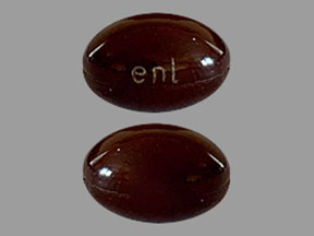 Pill ENL Brown Capsule-shape is EnLyte