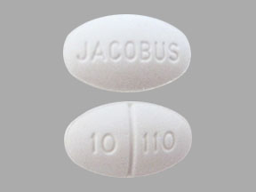 Pill JACOBUS 10  110 White Oval is Ruzurgi