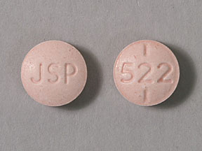 Pill JSP 522 Pink Round is Unithroid