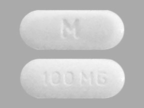 Pill M 100 MG White Capsule/Oblong is Modafinil