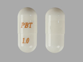 Pill PBT 1.0 White Capsule/Oblong is Tacrolimus