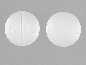 Pill K 18 White Round is Oxycodone Hydrochloride