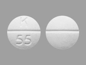Pill K 55 is Homatropine Methylbromide and Hydrocodone Bitartrate 1.5 mg / 5 mg