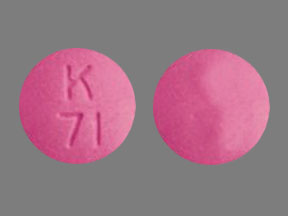 Pill K 71 Red Round is Oxymorphone Hydrochloride