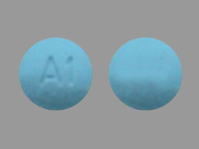 Pill A1 Blue Round is Dexmethylphenidate Hydrochloride