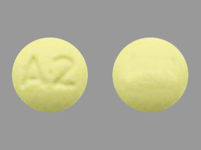 Pill A2 Yellow Round is Dexmethylphenidate Hydrochloride