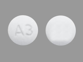 Pill A3 White Round is Dexmethylphenidate Hydrochloride