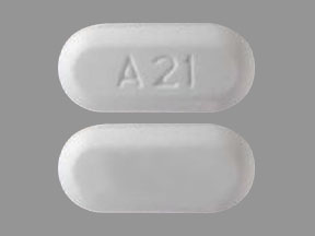 Pill A 21 White Capsule-shape is Acetaminophen and Oxycodone Hydrochloride