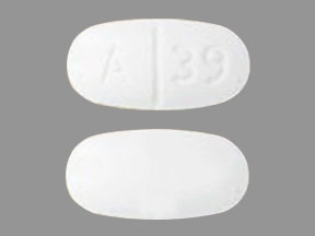 Acetaminophen and hydrocodone bitartrate 325 mg / 7.5 mg A 39