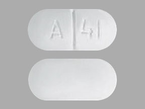 Acetaminophen and hydrocodone bitartrate 300 mg / 5 mg A 41