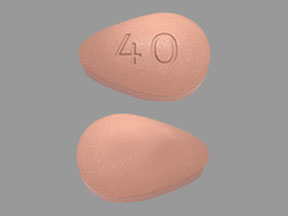 Pill 40 Peach Egg-shape is Nourianz