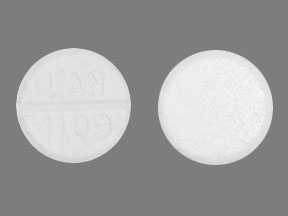 Pill LAN 1109 White Round is Isoniazid