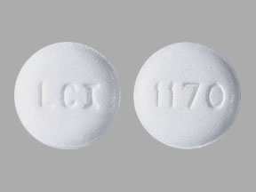 Pill LCI 1170 White Round is Atropine Sulfate and Diphenoxylate Hydrochloride