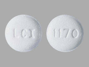 Pill LCI 1170 White Round is Atropine Sulfate and Diphenoxylate Hydrochloride