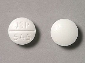 Pill JSP 545 White Round is Digoxin