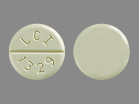 Pill LCI 1329 Yellow Round is Bethanechol Chloride