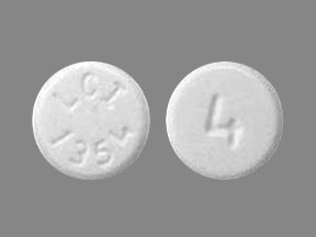Pill LCI 1354 4 White Round is Hydromorphone Hydrochloride.