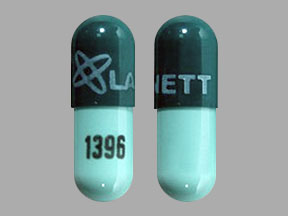 Pill LANNETT 1396 Green Capsule/Oblong is Loxapine Succinate