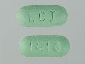 Pill LCI 1410 Green Oval is Esterified Estrogens and Methyltestosterone