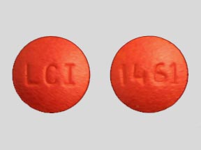 Pill LCI 1461 Orange Round is Dipyridamole