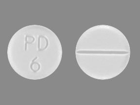 Pill PD 6 White Round is Prednisone