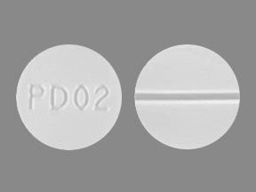 Pill PD02 White Round is Prednisone