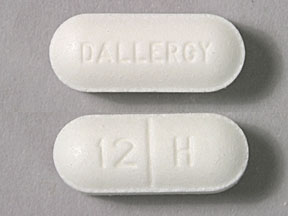 Pill 12H DALLERGY is Dallergy ER 12 mg / 2.5 mg / 20 mg