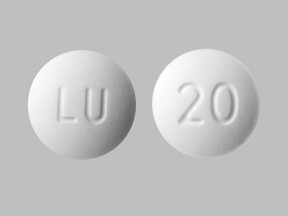 Pill LU 20 White Round is Onfi