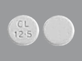 Pill CL 12.5 White Round is Tetrabenazine