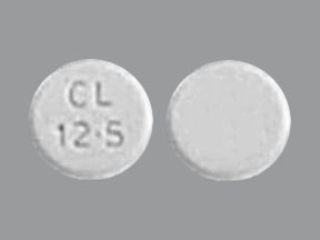 Pill CL 12.5 White Round is Xenazine