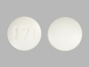 Pill 171 Purple Round is Sodium Fluoride (Chewable)