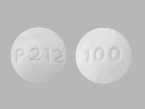 Pill P212 100 White Round is Acarbose