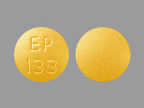 Pill EP 133 Yellow Round is Imipramine Hydrochloride