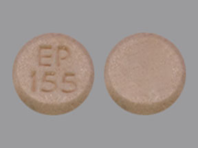 Pill EP 155 Peach Round is Hydrochlorothiazide