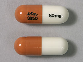 Atomoxetine Hydrochloride 80 mg Lilly 3250 80 mg