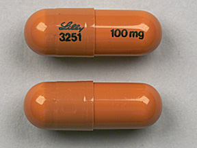 Pill Lilly 3251 100 mg Brown Capsule/Oblong is Atomoxetine Hydrochloride