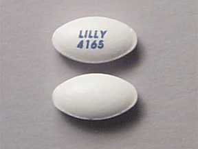 Pill LILLY 4165 White Elliptical/Oval is Evista