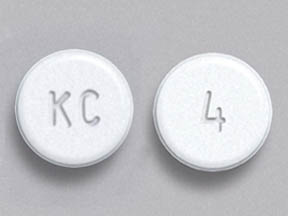 KC 4 Pill Images (White / Round)