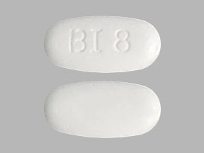 Pill BI 8 White Capsule-shape is Ibuprofen