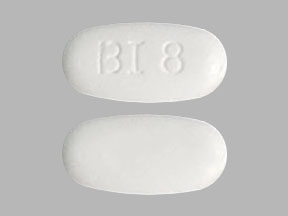 Pill BI 8 White Capsule/Oblong is Ibuprofen